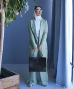 کیف دوشی زنانه چرم دست‌دوز مدل زمرد - Image 2