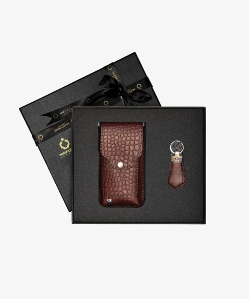 ست هدیه چرم دست‌دوز مدل آذین